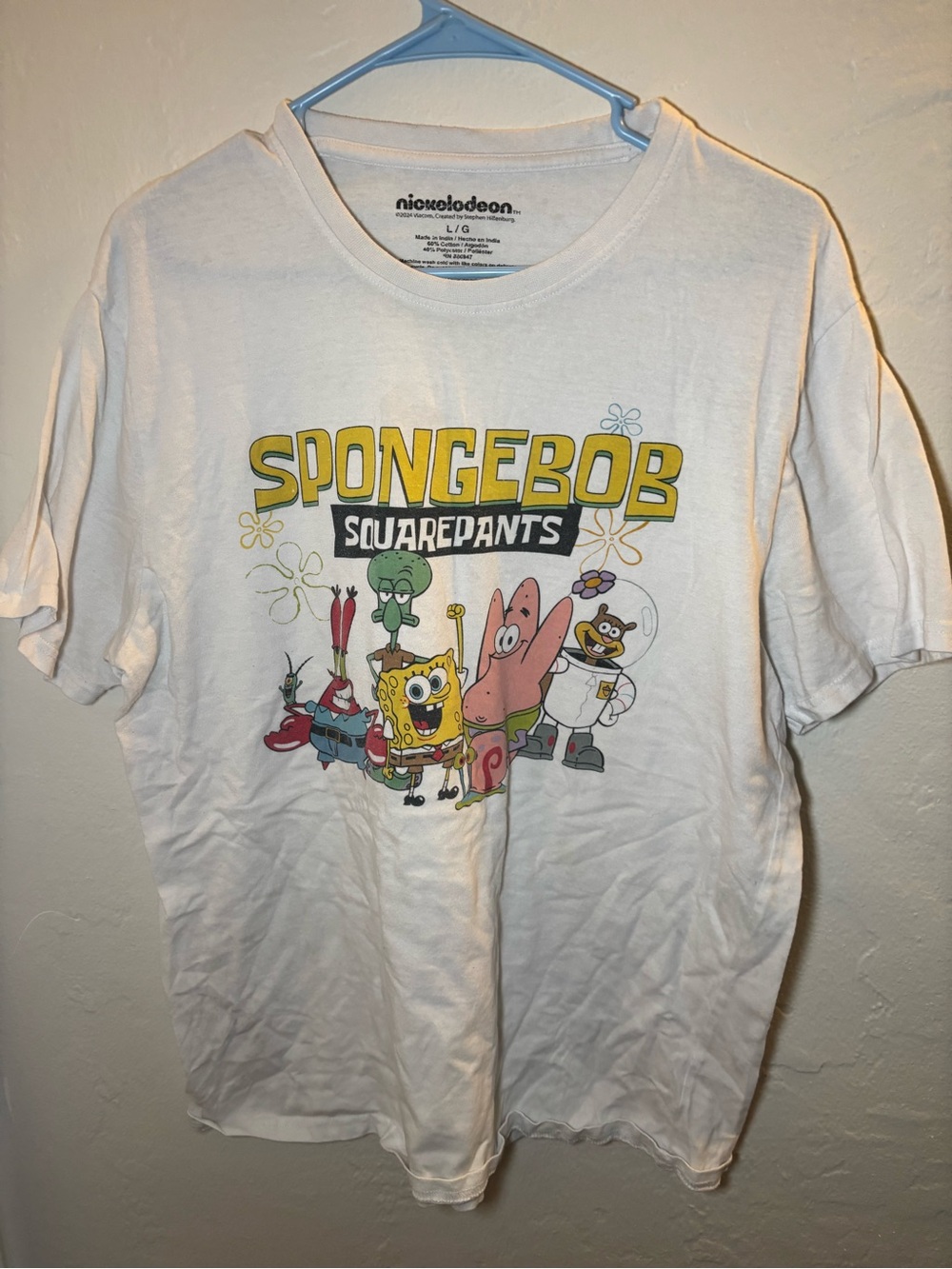 Nickelodeon SpongeBob SquarePants White Graphic T-Shirt